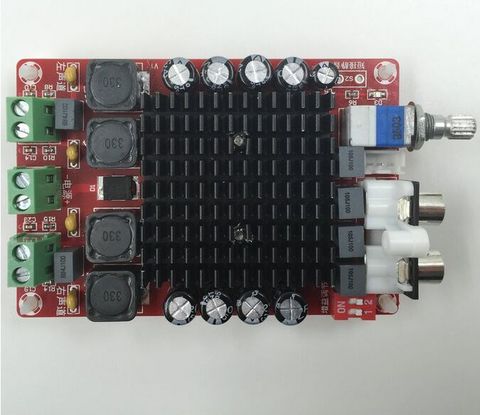 TDA7498 High-power Digital amplifier board 2*100w Car amplifier DC 12V 24V for speakers ► Photo 1/4