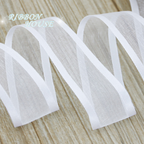 (10 yards/roll) 25mm Organza ribbon Broadside wholesale gift wrapping decoration ribbons ► Photo 1/6