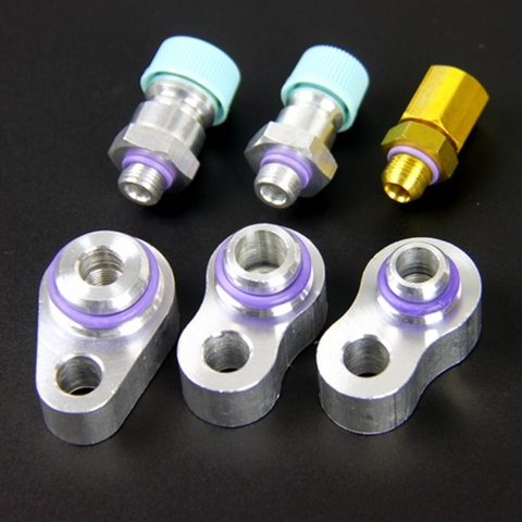 3/8'' 1/2'' 5/8'' R12 Leak Block Off Fittings Kit for A/C Air Conditioning Compressor ► Photo 1/3