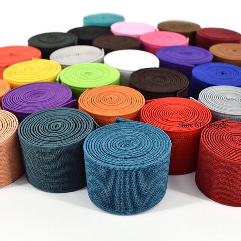 30MM High Quality Rubber Bands Colour Elastic Tape Double-Sided Thickening Elastic Belt For Clothing Sewing Accessories 28 Color ► Photo 1/4