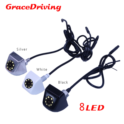 Free Shipping New 3color available White beauty/Silver top grade/Black Car rear view camera 170 degree universal CCD rear camera ► Photo 1/1