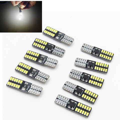 CYAN SOIL BAY 10pcs T10 LED 194 W5W 24 LED CANBUS 3014SMD ERROR FREE Car  Side Wedge Light - Price history & Review, AliExpress Seller - Cannoneer  Store