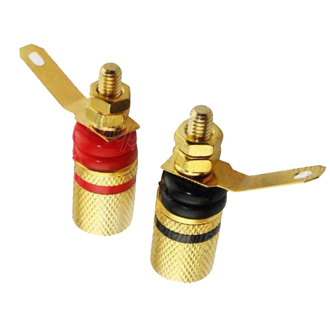 20pcs Gold Plated Audio speaker Binding Post Amplifier terminal for 4mm Banana Plug connector ► Photo 1/5