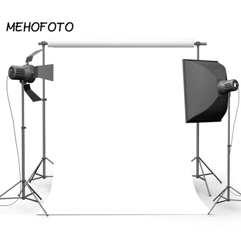MEHOFOTO White Solid Color Photography Backgrounds for Studio Portrait Backdrop Photobooth Art Fabric Video Product Photographic ► Photo 1/6