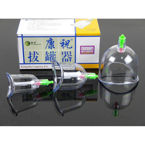 Chinese cupping Kangzhu U Curved Vacuum Cupping Suction Joint 3 cup cupping therapy joints cups Traditional Acupuncture Massage ► Photo 1/5