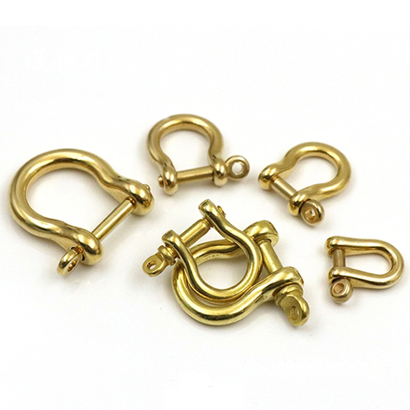 10pcs D-Ring Buckle Shackle Screw Pin Joint Connect Keychain Leather Craft Metal 