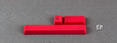 PBT keycap set red spacebar 6.25u enter esc OEM for cherry mx mechanical keyboard ► Photo 1/1