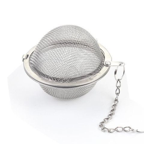 1pc Hot Selling Stainless Steel Sphere Locking Spice Tea Ball Strainer Mesh Infuser Tea Filter tea infuser ► Photo 1/5