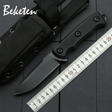BEKETEN ZT outdoor Fixed knife 9Cr13Mov blade G10 camping tools hunting wilderness survival tactics portable Collection knives ► Photo 1/6