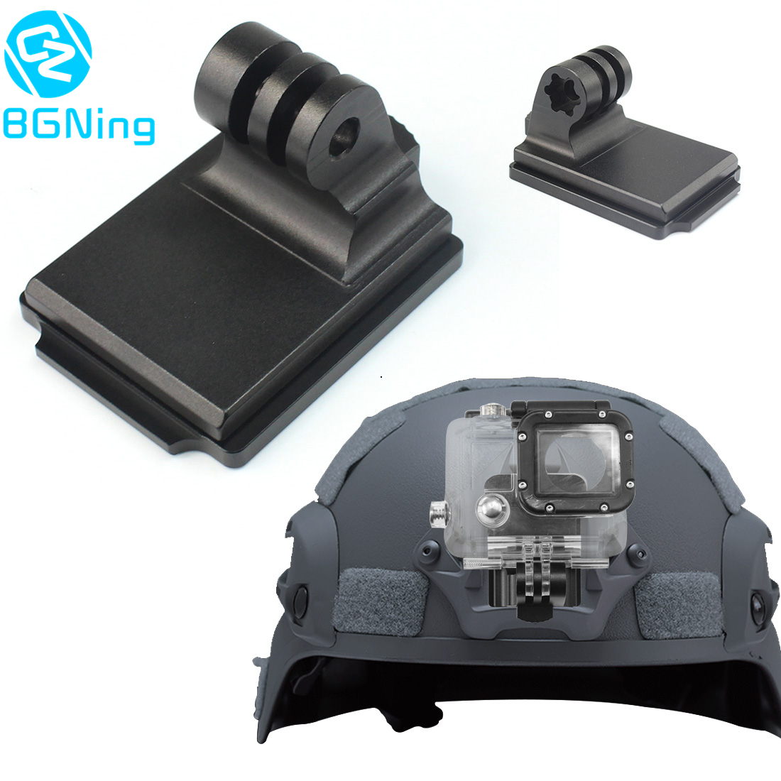 Aluminum Fixed Mount Helmet for GOPRO Hero 1 2 3 3 4 4Session 5 5 Session and NVG Mount Base