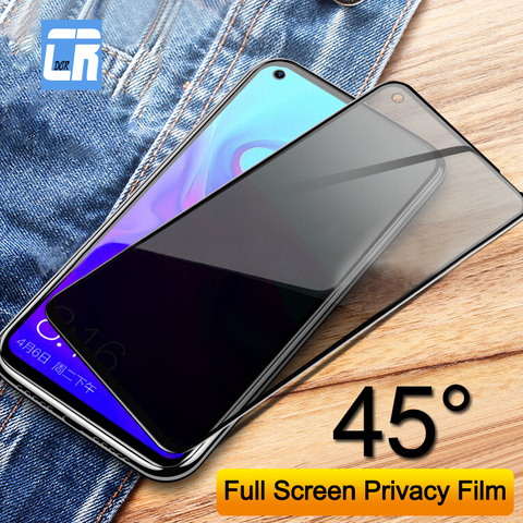 Anti-Spy Tempered Glass Screen Protector for Huawei Nova 4 3i 3E 2i 5t 6 Y9 2022 Privacy Glass for Huawei Honor 10 9 8C 8X Film ► Photo 1/6