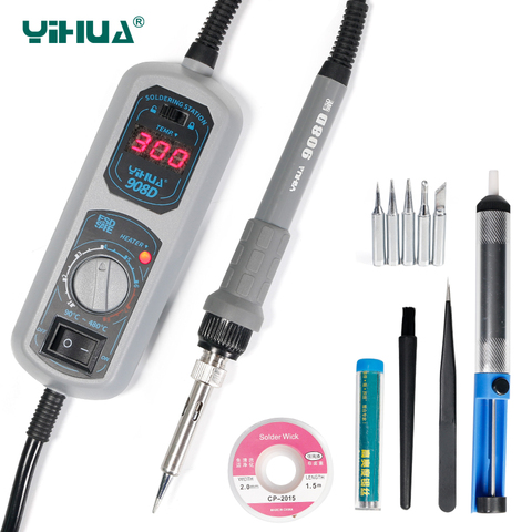 Celsius Fahrenheit Temperature Adjustable Soldering Iron YIHUA 908D Soldering Iron Station For Soldering Electronic Component ► Photo 1/3