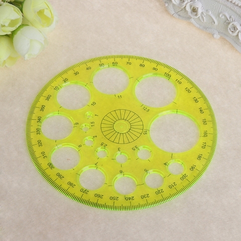 360 Degree Protractor All Round Ruler Template Circle School Drafting Supplies ► Photo 1/6
