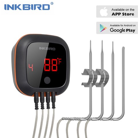 Inkbird IBT-4XS Digital Wireless Bluetooth Cooking Oven BBQ Grilling Thermometer With Two/Four Probe and USB rechargable battery ► Photo 1/6