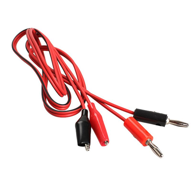 Multimeter Probe Electrical Clamp Alligator Testing Cord Clip Plug Cable Leads 
