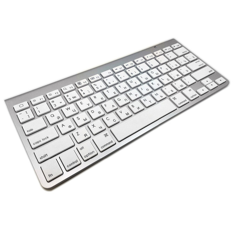 Russian Hebrew Spanish Ultra-Slim Mute Bluetooth Keyboard Scissor Wireless Keyboard For Wireless Apple Keyboard Style IOS WIN ► Photo 1/6