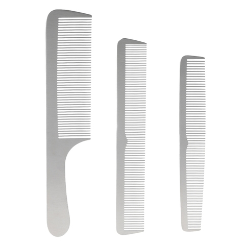 1Pc Professional Salon Stainless Steel Sliver Comb Hair Styling Tool For Men & Women Hot New ► Photo 1/6