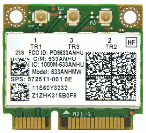 Ultrimate-N 6300 633ANHMW Half Size Mini PCI E WiFi Card 450Mbps 802.11a/g/n Wireless Card for Intel 6300AGN Lenovo Thinkpad/HP ► Photo 1/2