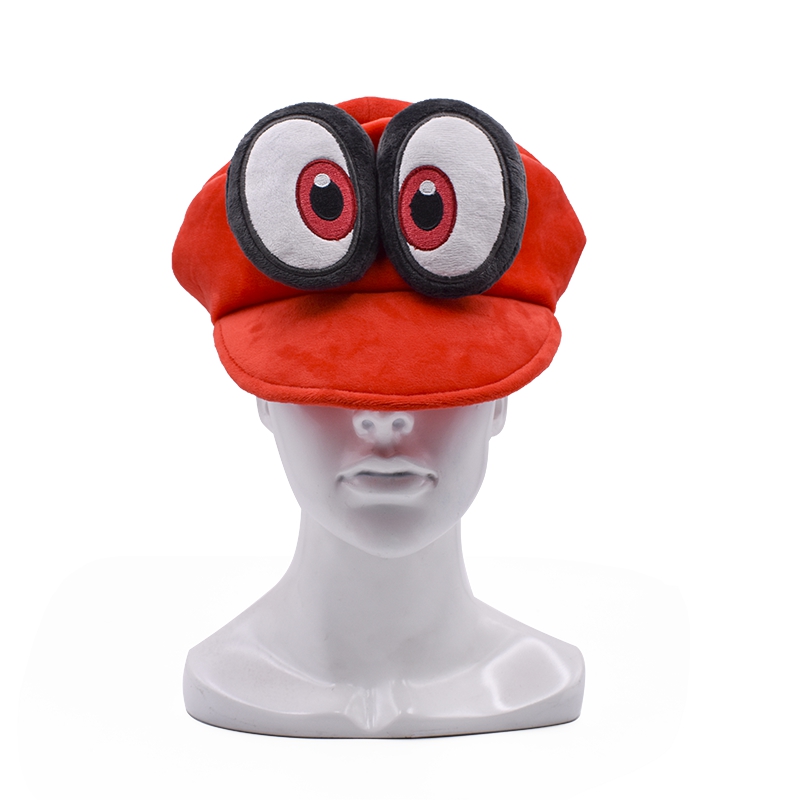 Super Mario Odyssey Cappy Hat Mario Caps Cosplay  Mario Red Hat 