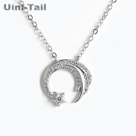 Uini-Tail new original 925 sterling silver slip falling meteor micro-inlaid necklace Meteor Garden fashion trend jewelry GN698 ► Photo 1/5