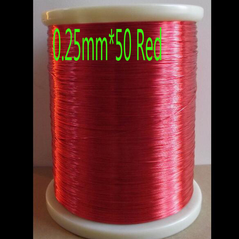 cltgxdd 0.25 mm 50m/ pc, QA-1-155 New Polyurethane Enameled Wire,Copper wire  Red ► Photo 1/1