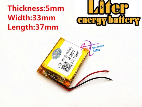 3.7V 750mAh 503337 503540 Liter energy battery Polymer lithium ion / Li-ion battery for mp3 mp4 smart watch speaker POWER BANK ► Photo 1/3