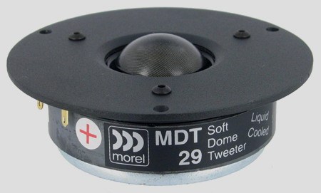 Morel MDT 29 -1 inch soft dome tweeter unit/ 8ohm-89dB-80W frequency response1800-20000hz  Net weight 0.54kg ► Photo 1/1
