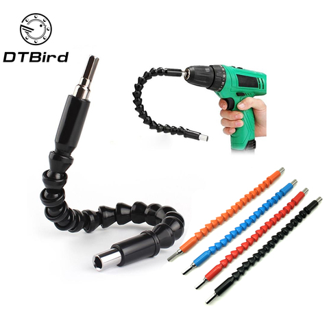 Car Repair Tools Black 295mm Flexible Shaft Bits Extention Screwdriver Bit Holder Connect Link Electronics Drill 1/4