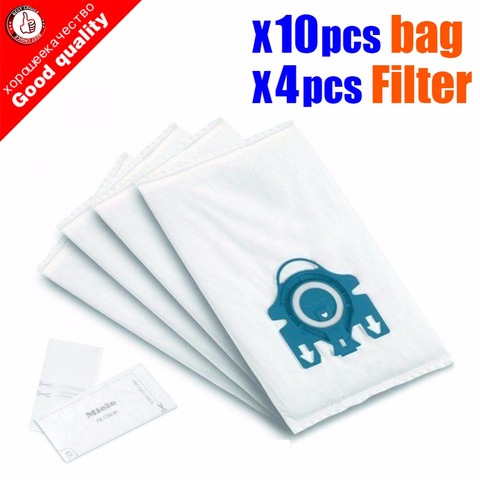 10Pcs/Lot For Miele Type GN Deluxe Synthetic Vacuum & 4 Filters S2 S5 S8 C1 C3 Hepa Vacuum Cleaner DUST BAGS With FILTERS ► Photo 1/4
