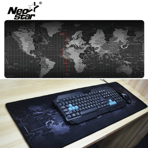 Large Mouse Pad Mouse World Map Pad Computer Notebook Mousepad Gaming Mouse Mats Practical Office Desk Resting Surface ► Photo 1/6