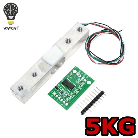 WAVGAT Digital Load Cell Weight Sensor 5KG Portable Electronic Kitchen Scale + HX711 Weighing Sensors Ad Module ► Photo 1/6