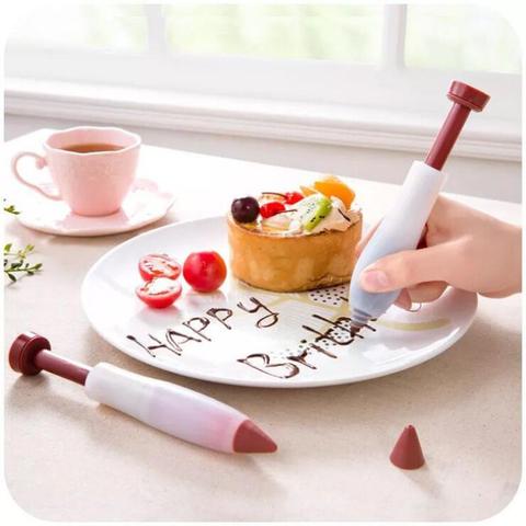 Pastry Icing Cream Chocolate Cake pen dessert Decorating Syringe Silicone Plate Paint Pen Cake Cookie Biscuit Pastry Tools ► Photo 1/5