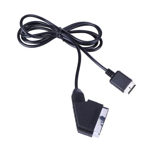 2m for ps2 RGB SCART Cable TV AV Lead for Playstation PS1 PS2 PS3 Slim line Length of Cable TV Avline is 1.8m ► Photo 1/6