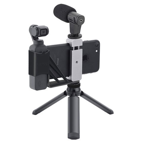 for Osmo Pocket Foldable Phone Holder Adapter Clip Selfie Mount