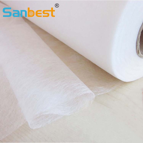 Sanbest Easy Iron On Sewing Fabric For Patchwork Interlining Double Faced Adhesive Batting 5MX112CM DIY Craft Clothing FL00026 ► Photo 1/6