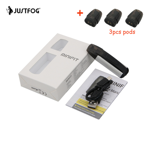 Original JUSTFOG MINIFIT Starter Kit 370mAh All-in-one Vape Kit with MINI FIT Battery Compact Pod Vaping Device ► Photo 1/6