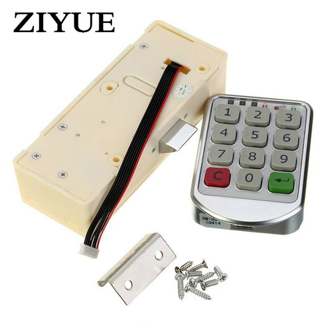 Free Shipping Metal Digital Electronic Password Keypad Number Cabinet Code Door Locker Locks ► Photo 1/6