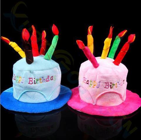 Halloween Christmas decoration adult kids Birthday Caps Hat with Cake Candles festival Birthday Party Costume Headwear ► Photo 1/5