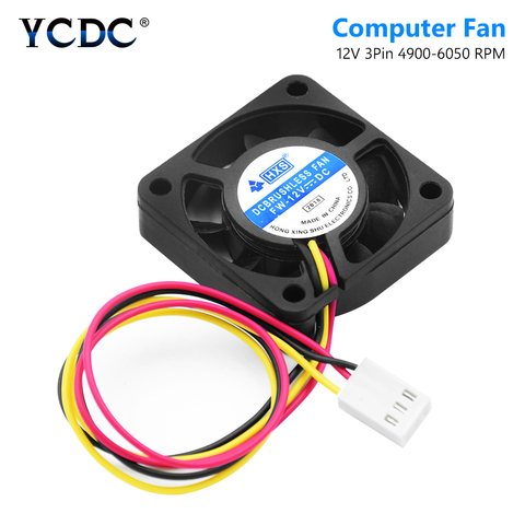 New 3 Pins 9 Blades Low Noise DC 12V 40x40mm Computer PC CPU Cooler Cooling Fan Heatsink Exhaust Blower Power Saving Design ► Photo 1/6