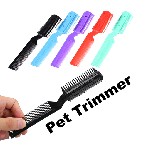 1pc Professional Pet Dog Hair Trimmer Animal Grooming Clippers Cat Cutter Shaver 2 Razor Cutting Combs For Pet Dog Random Color ► Photo 1/6