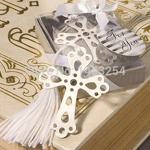Fashion Special Design Wedding Decoration 10PCS Cross Bookmark Wedding Baby Shower Party Favors Gifts ► Photo 1/4