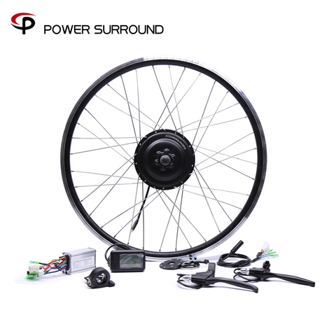 Electric Bicycle Bicicleta 36v350w Front/rear Electric Bike Conversion Kit Brushless Hub Motors 20'' 26'' 28'' ► Photo 1/6