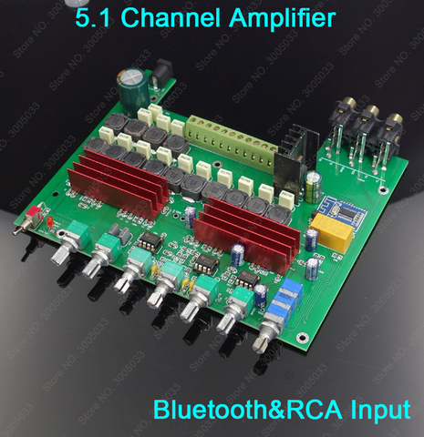 WEILIANG HiFi TPA3116 5.1 Channel 5.1CH Home Theater Amplifier For Home Theater Car Audio DIY Project W/ Bass Treble Adjustment ► Photo 1/6