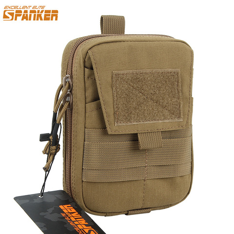 EXCELLENT ELITE SPANKER Tactical Army Green  EDC Bags Molle Multifunction Double Zipper Waist Bag Hunting Tool Small Pouch ► Photo 1/6