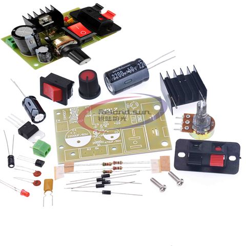 Electronic kit Circuit Board DIY Kit LM317 Adjustable Regulated Voltage Step-down Power Supply Suite Module ► Photo 1/4