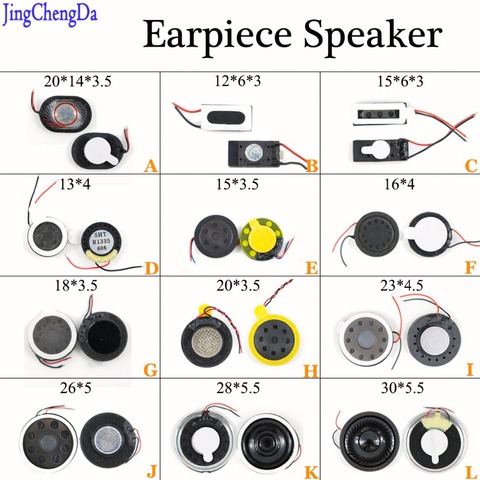 JCD Loud Speaker Buzzer Ringer For Most Mobile Phone Compatible 20*14*3.5mm /13*4/15*3.5/ 16*4/18*3.5mm ► Photo 1/1