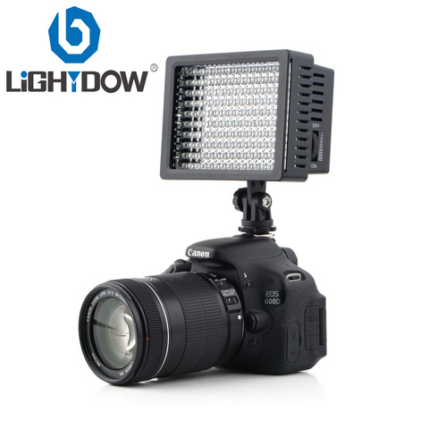 High Power Lightdow LD-160 160 LED Video Light Camera Camcorder Lamp with Three Filters for Cannon Nikon Pentax Fujifilm Cameras ► Photo 1/6