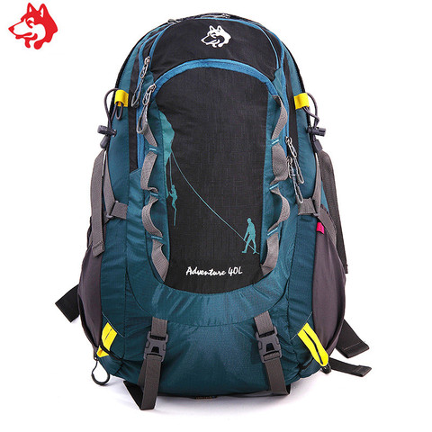 40L Black/Orange/Dark Green men & women outdoor travelling hiking  adventure camping waterproof  backpack ► Photo 1/6