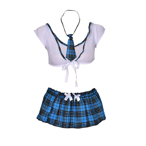 2022 New School Girl Sexy Costumes Student Uniform Maid Fancy Cosplay Lingerie Women Hot Student Uniform Dress Outfit Costumes ► Photo 1/5