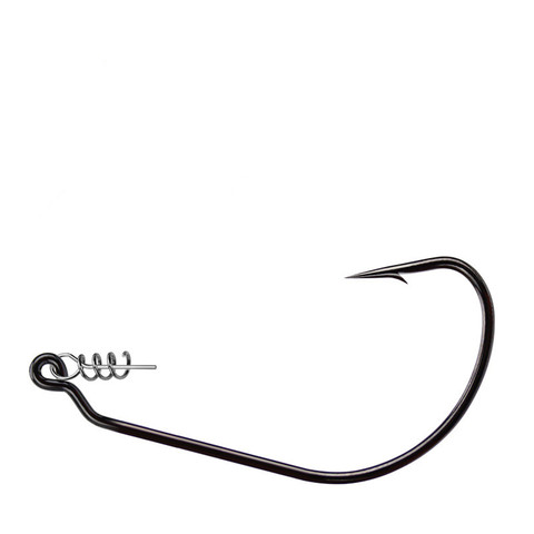 Worm Hook with Lock Stitch Soft Lure Bait Single Hooks Grub Fishhook Texas Rig Accessories Lot 10 Pieces ► Photo 1/5